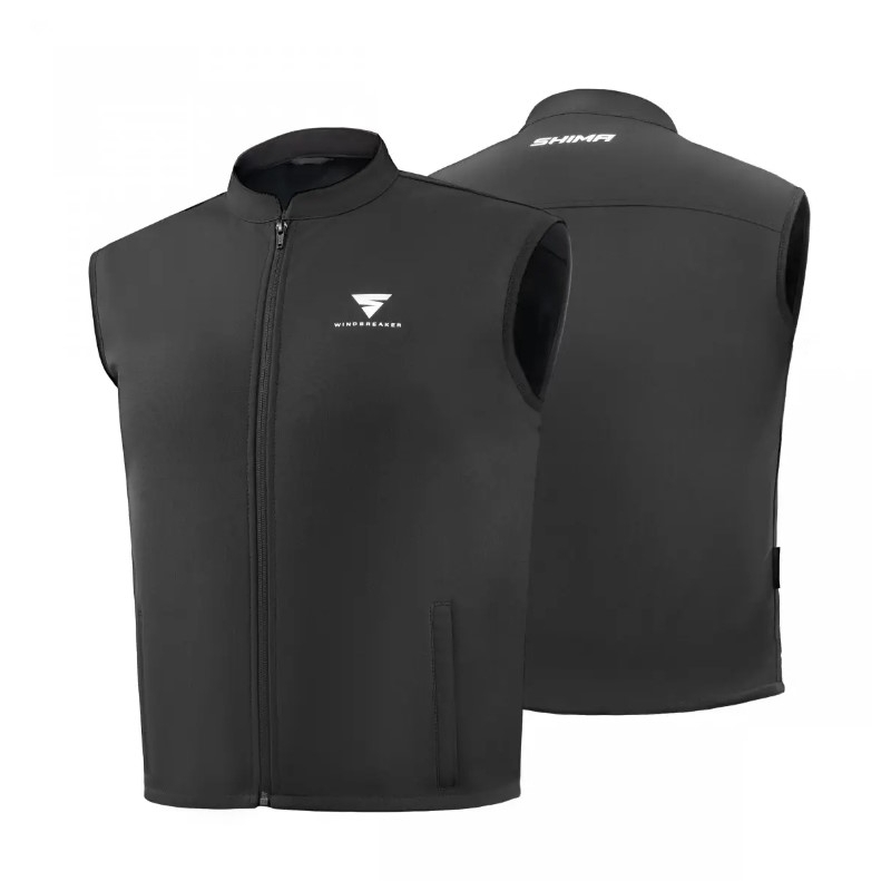 Chaleco Softshell Shima Cortaviento negro
