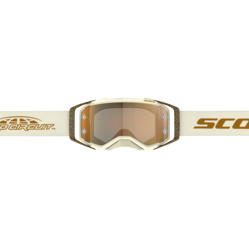 Gafas de motocross SCOTT Prospect PRO Circuit AMP beige-marrón con plexi dorado