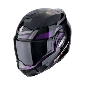 Casco de moto plegable Scorpion EXO-TECH EVO CONQUER negro mate camaleón