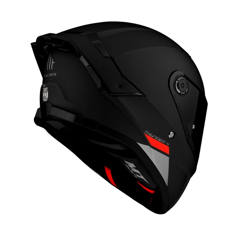 Casco integral de motocicleta MT FF118SV Thunder 4 SV negro mate - II. calidad