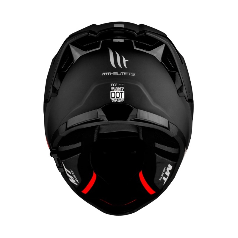 Casco integral de motocicleta MT FF118SV Thunder 4 SV negro mate - II. calidad