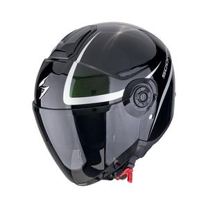 Casco de moto abierto Scorpion EXO-CITY II INTERCITY negro camaleón