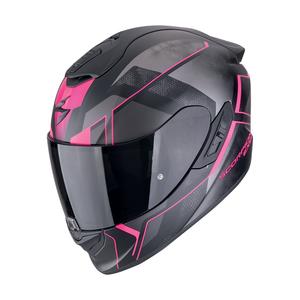 Casco de moto integral Scorpion EXO-1400 EVO II AIR INTENSIO negro mate-rosa