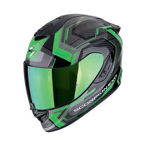 Casco integral de moto Scorpion EXO-1400 EVO II AIR LINART negro-verde