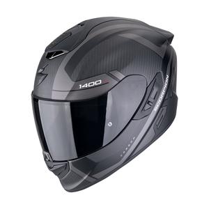 Casco integral de moto Scorpion EXO-1400 EVO II CARBON AIR ENKO negro-plata mate