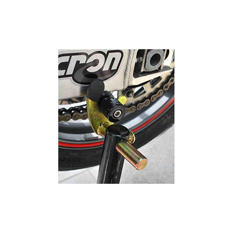 Soporte trasero de moto con horquillas para rodillos R-TECH