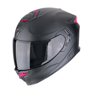 Casco integral de moto Scorpion EXO-GT SP Air SOLID negro-rosa mate
