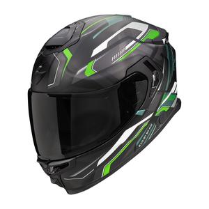 Casco integral de moto Scorpion EXO-GT SP Air Augusta negro-gris-verde