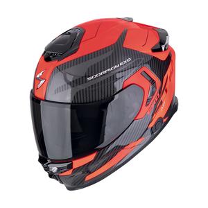 Casco integral de moto Scorpion EXO-GT SP AIR FLEX negro-rojo fluo