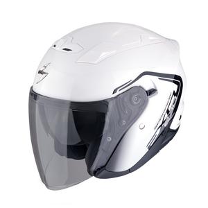 Casco de moto abierto SCORPION EXO-230 CIT-E blanco-negro