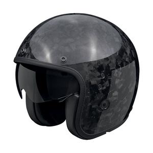 Casco de moto abierto Scorpion Belfast EVO ONYX CARBON SOLID negro