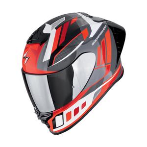 Casco integral de moto Scorpion EXO-R1 EVO II AIR VITAL gris-blanco-rojo