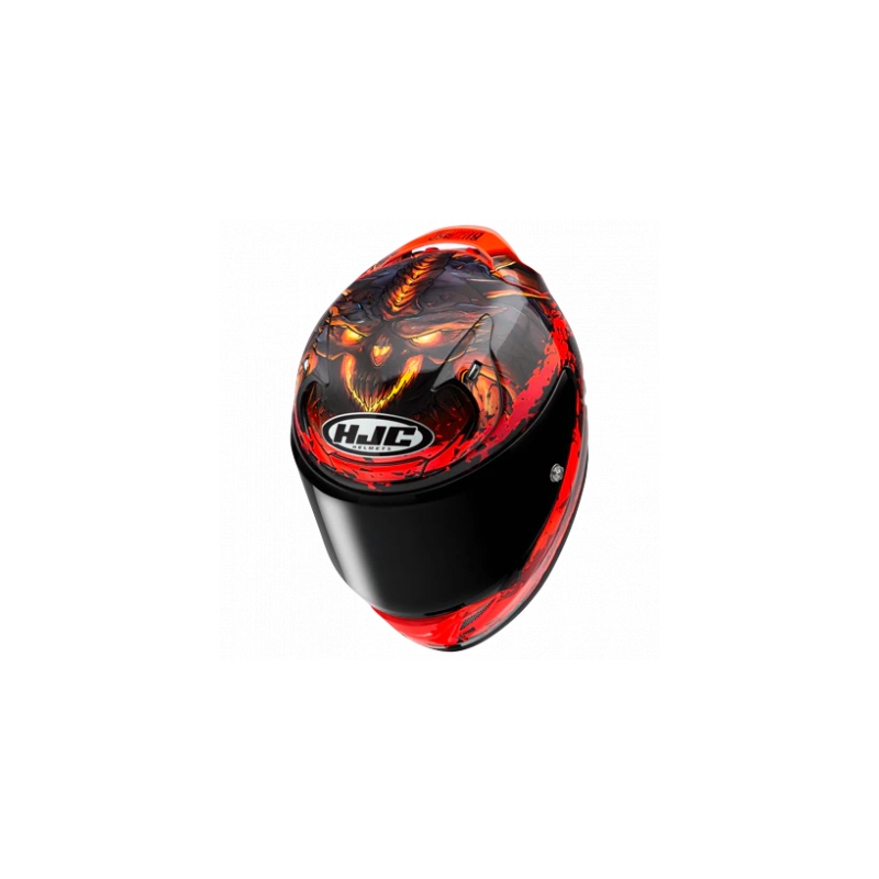 Casco integral HJC RPHA 12 Diablo Blizzard rojo liquidación
