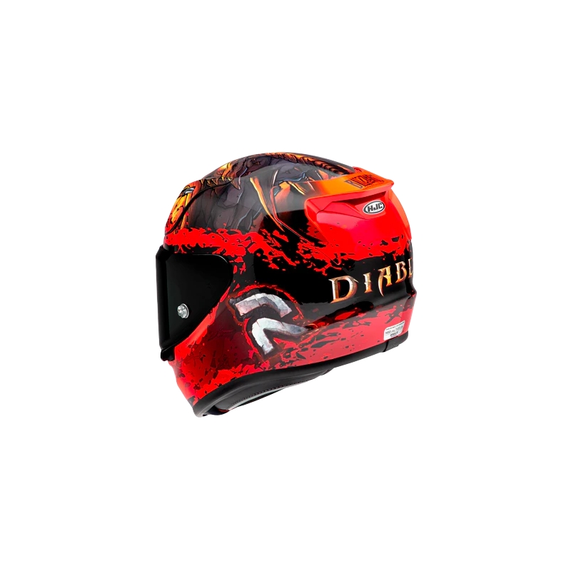 Casco integral HJC RPHA 12 Diablo Blizzard rojo liquidación