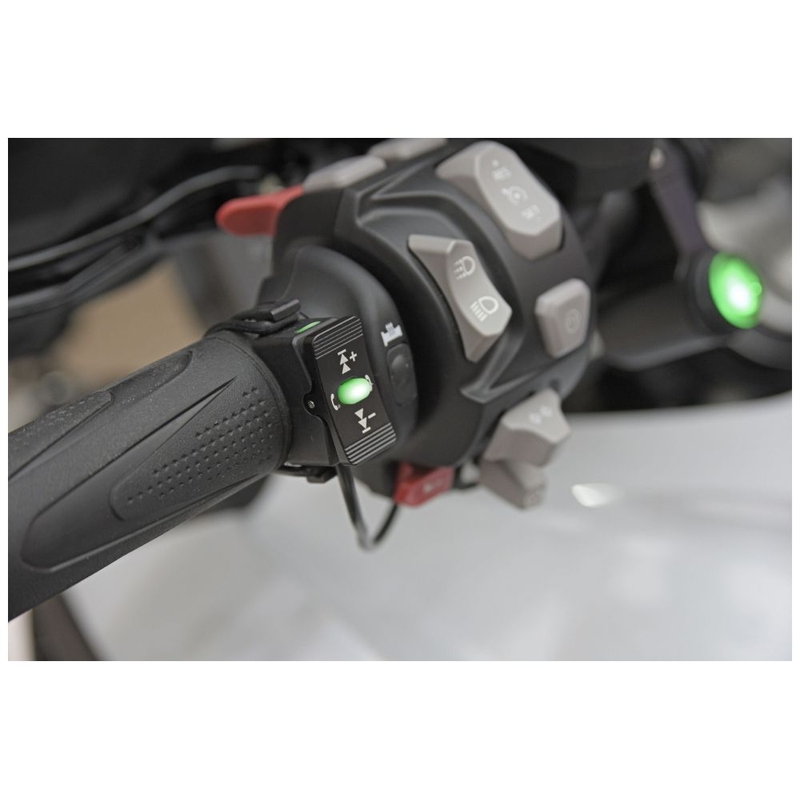 Mando inalámbrico para smartphone en el manillar de la moto Interphone negro