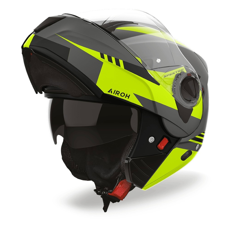 Casco de moto abatible Airoh SPECKTRE Clever amarillo mate