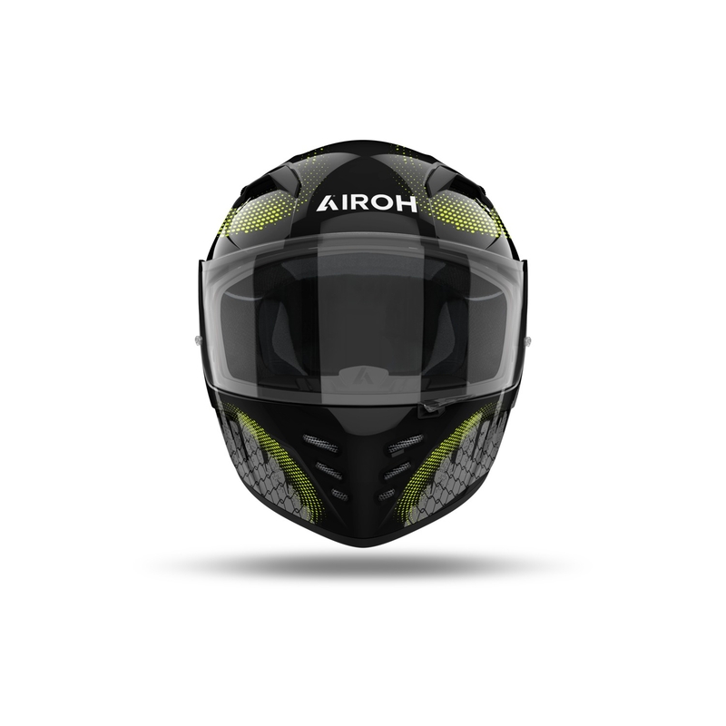 Casco integral de moto Airoh CONNOR Gamer negro-gris-amarillo fluo