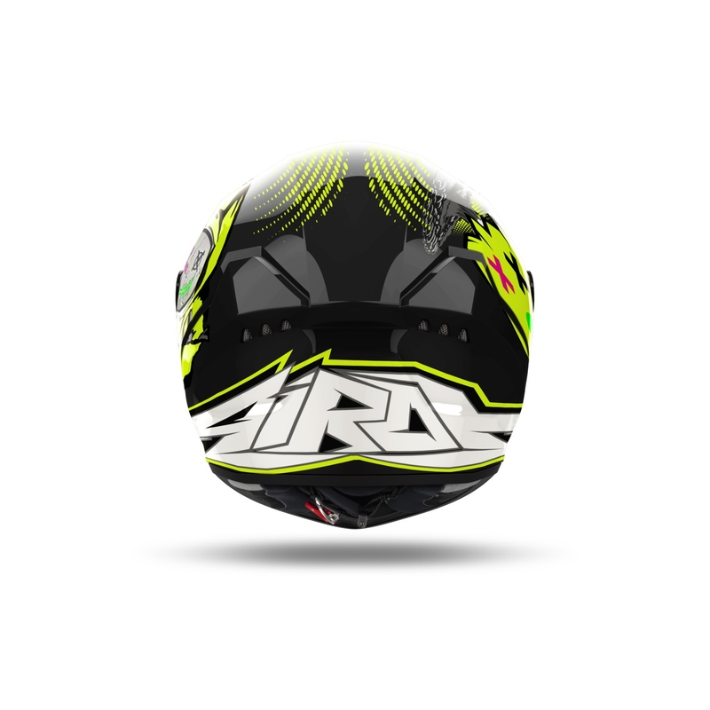 Casco integral de moto Airoh CONNOR Gamer negro-gris-amarillo fluo