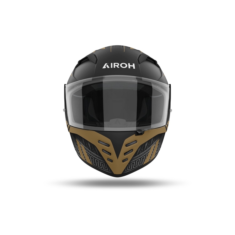 Casco integral de moto Airoh CONNOR Zeus negro-oro mate