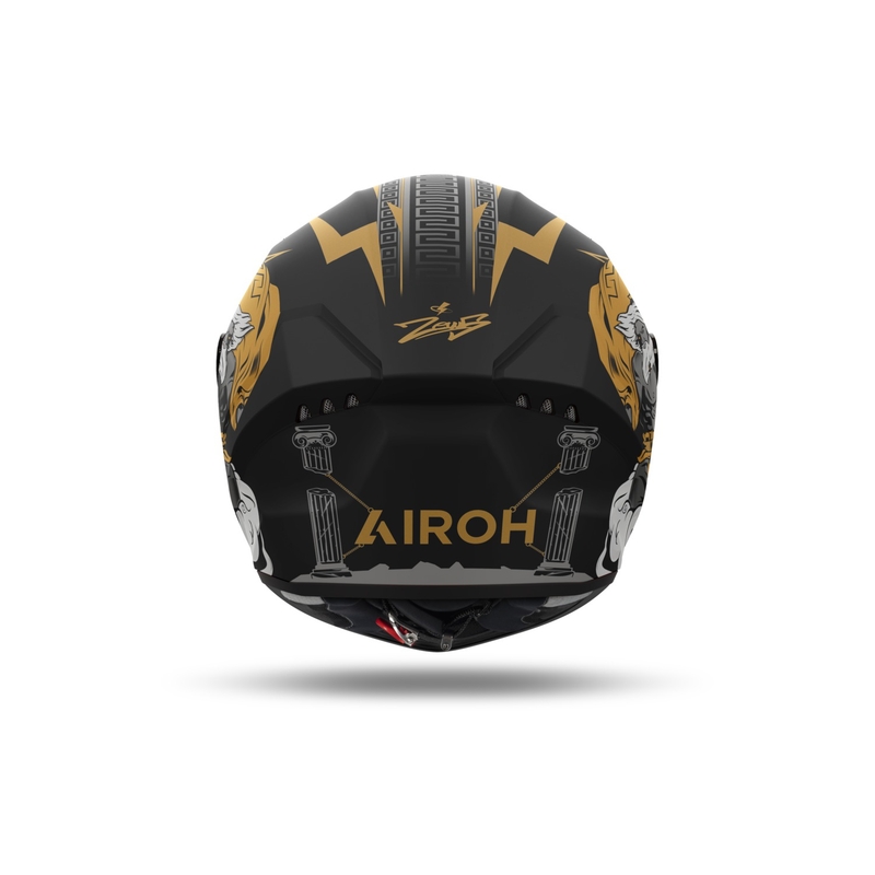 Casco integral de moto Airoh CONNOR Zeus negro-oro mate