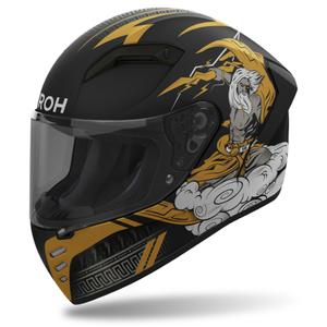 Casco integral de moto Airoh CONNOR Zeus negro-oro mate
