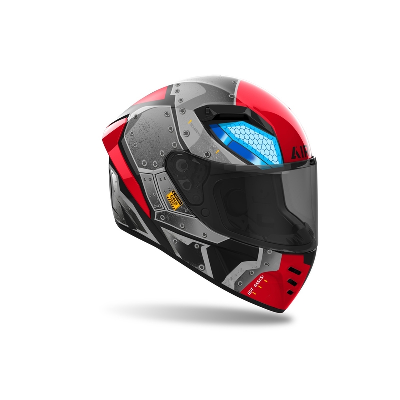 Casco integral de moto Airoh CONNOR Bot negro-gris-rojo