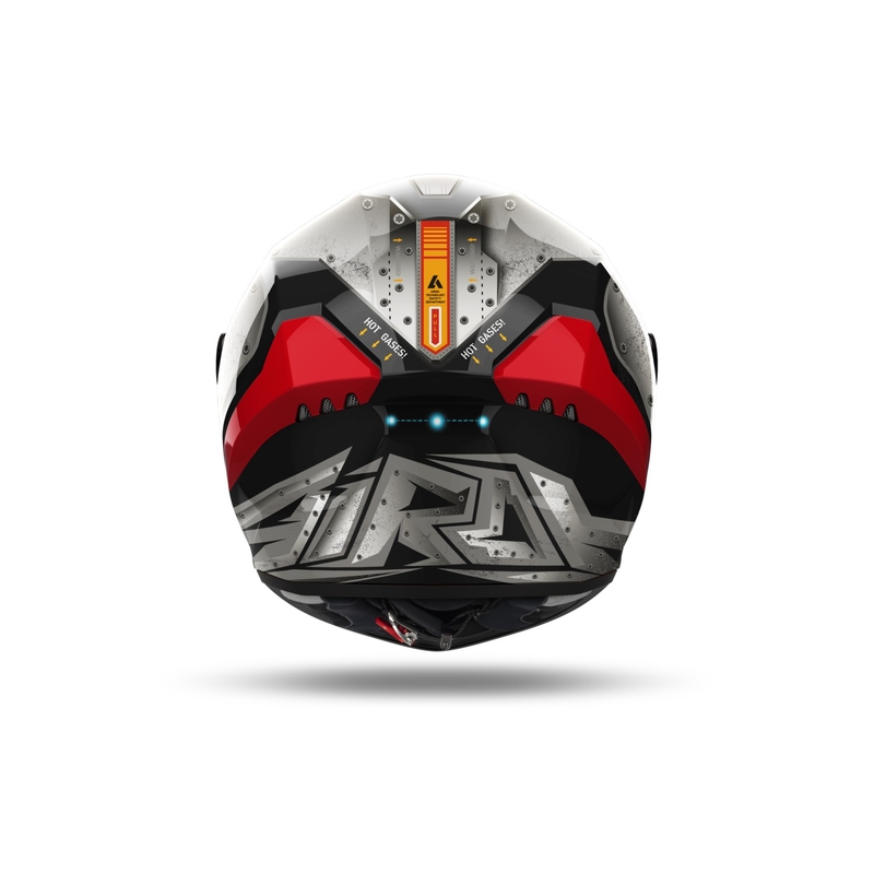 Casco integral de moto Airoh CONNOR Bot negro-gris-rojo