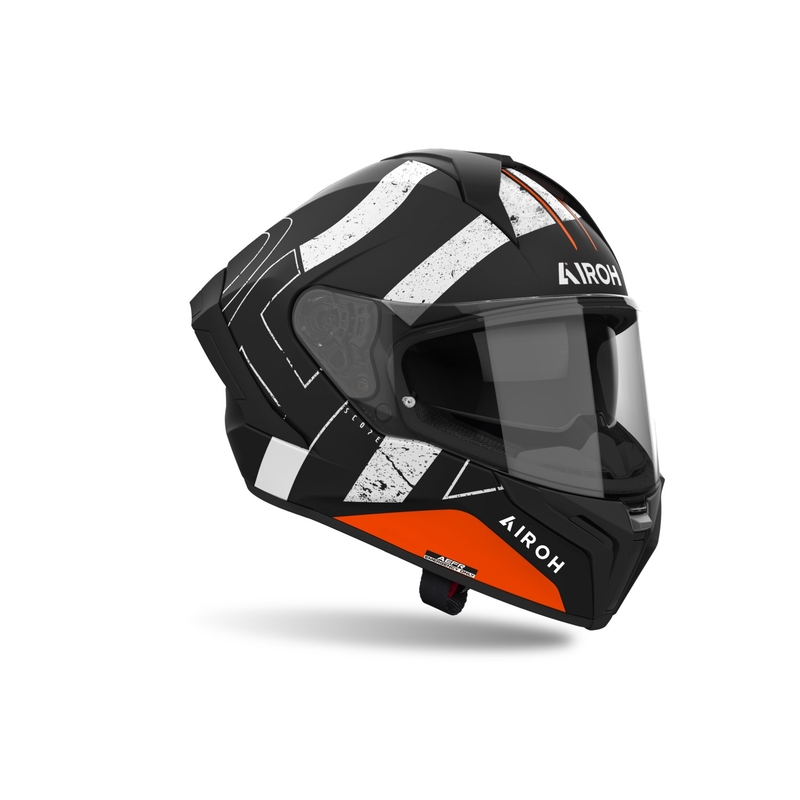 Casco integral de moto Airoh MATRYX Scope naranja mate