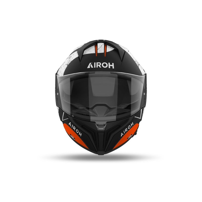 Casco integral de moto Airoh MATRYX Scope naranja mate