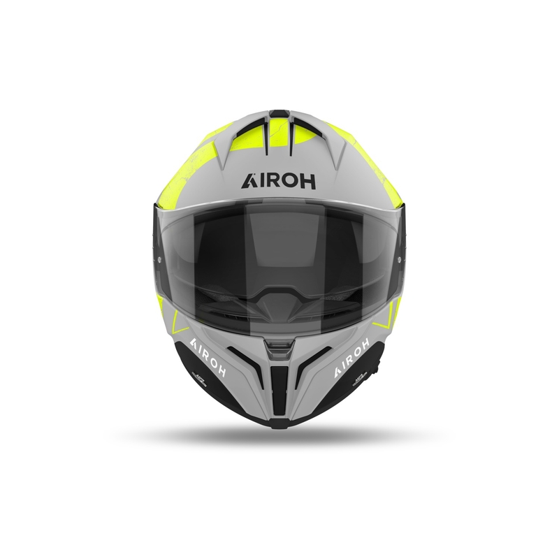 Casco integral de moto Airoh MATRYX Scope amarillo mate