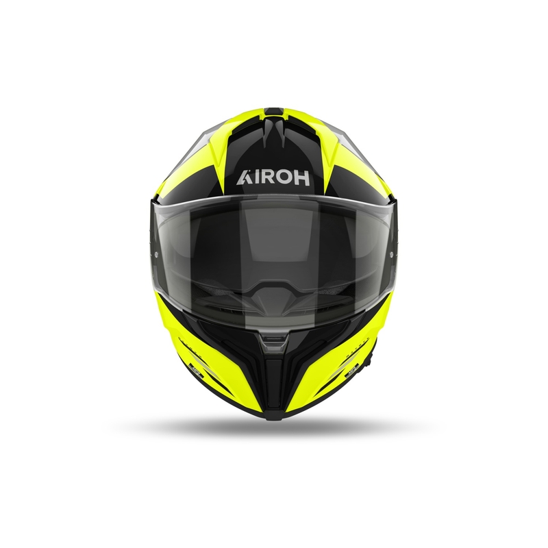 Casco integral de moto Airoh MATRYX Thron amarillo