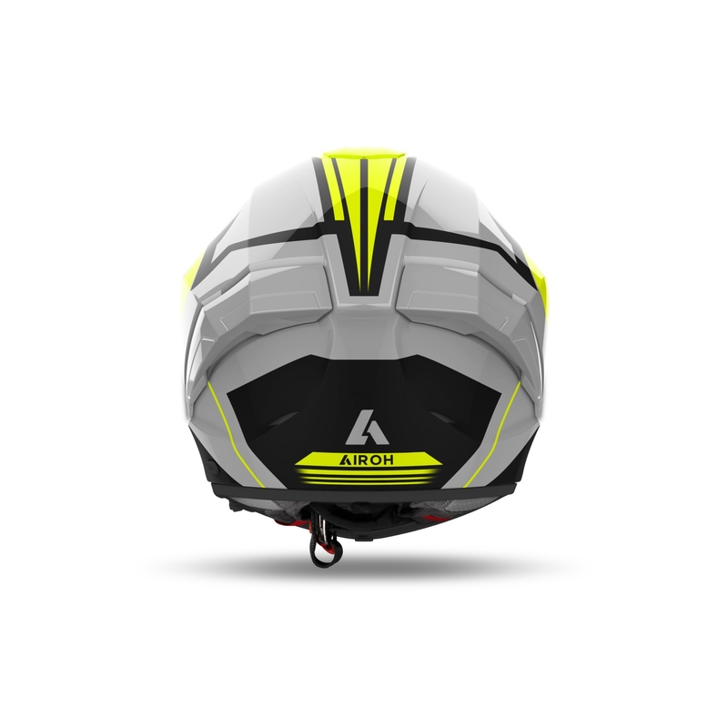 Casco integral de moto Airoh MATRYX Thron amarillo