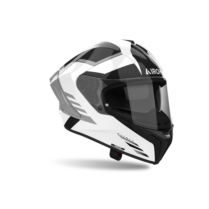Casco integral de moto Airoh MATRYX Thron blanco