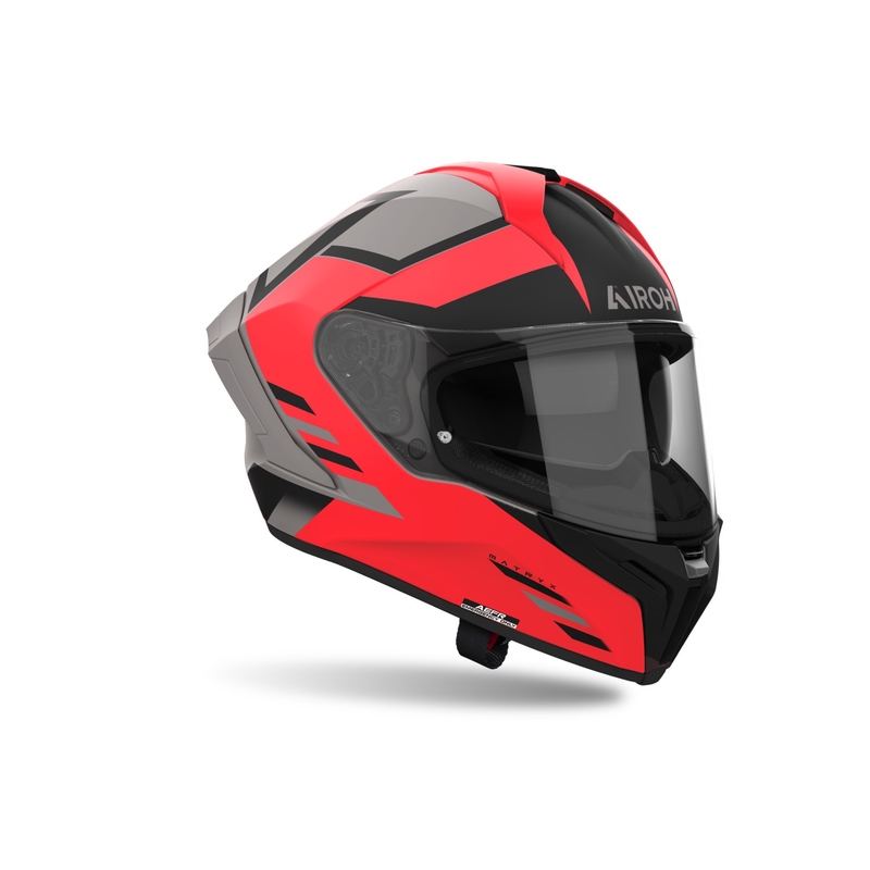 Casco integral de moto Airoh MATRYX Thron naranja mate