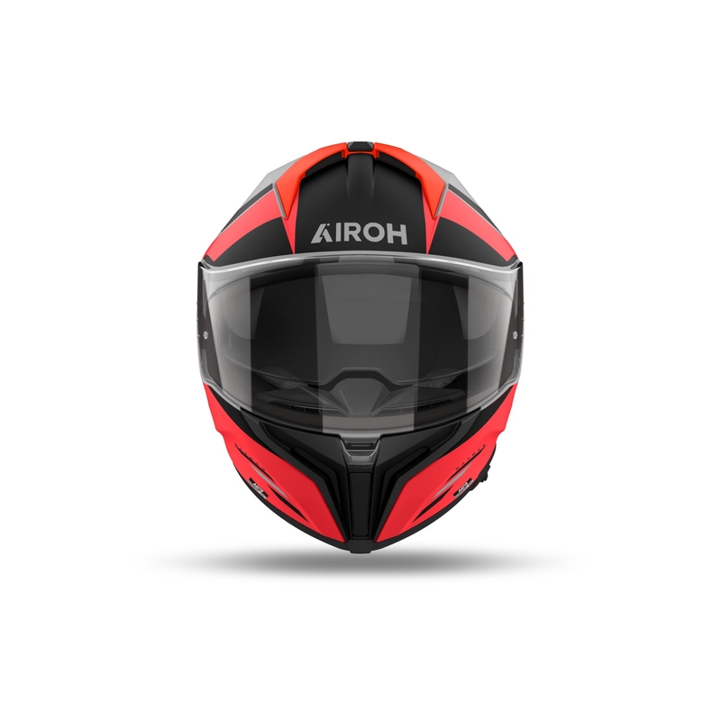 Casco integral de moto Airoh MATRYX Thron naranja mate