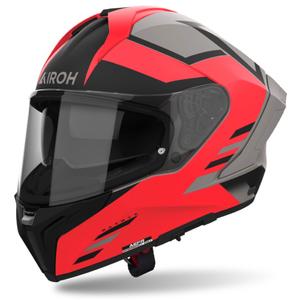 Casco integral de moto Airoh MATRYX Thron naranja mate