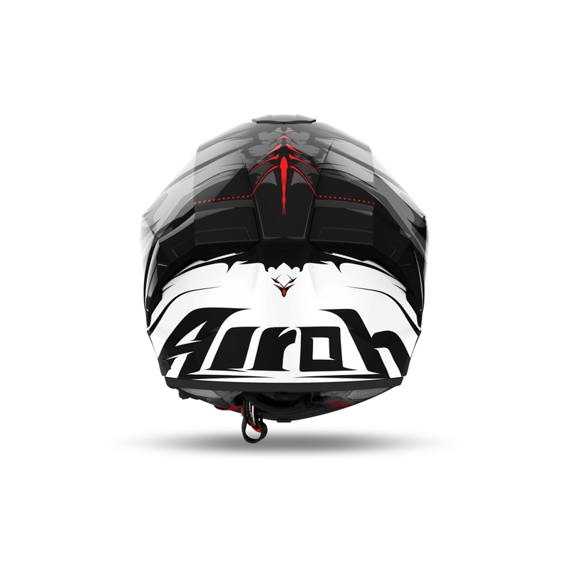 Casco integral de moto Airoh MATRYX Nytro blanco y negro brillante