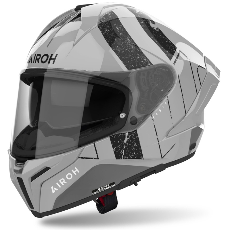 Casco integral de moto Airoh MATRYX Scope gris claro