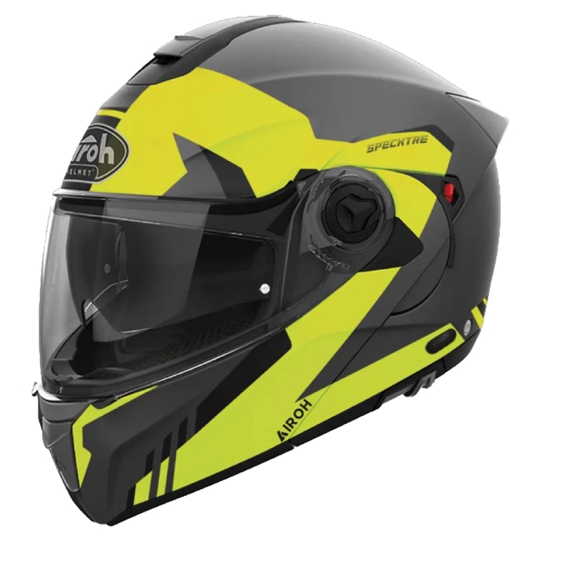 Casco de moto abatible Airoh SPECKTRE Clever amarillo mate