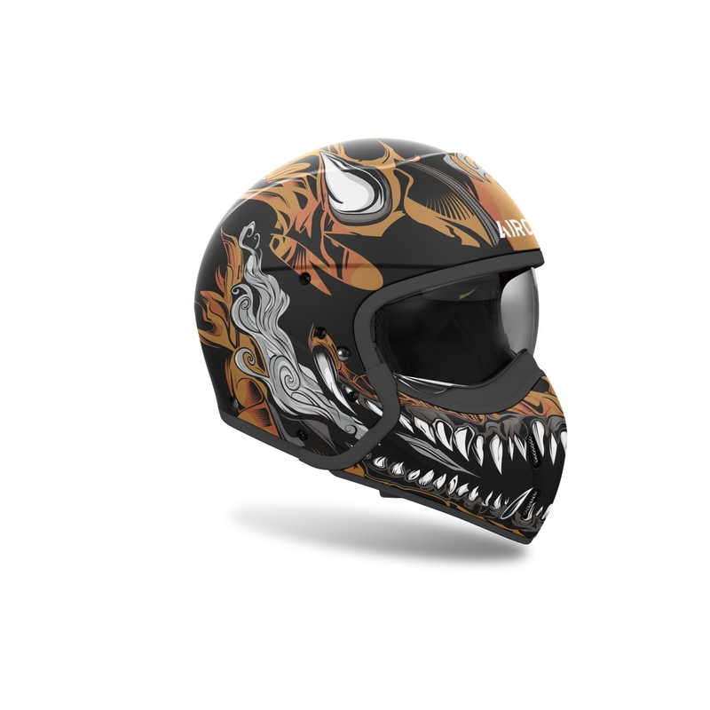 Casco de moto modular Airoh J110 Oni negro mate