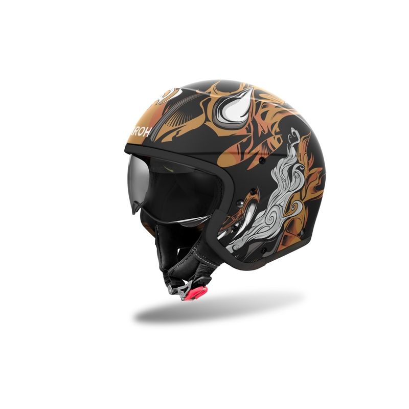 Casco de moto modular Airoh J110 Oni negro mate