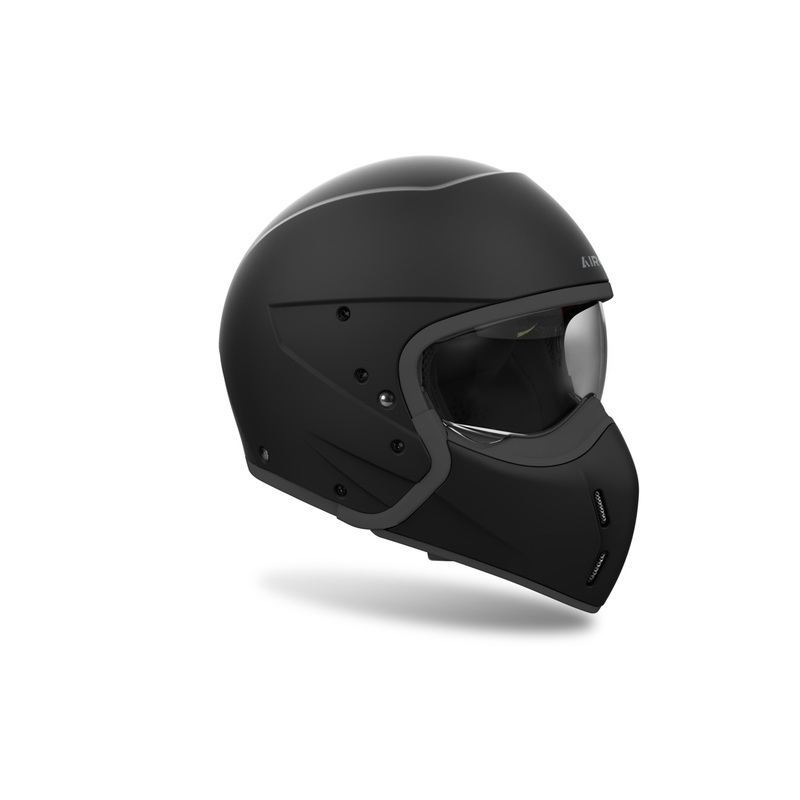 Casco Modular Moto Airoh J110 Color Negro Mate