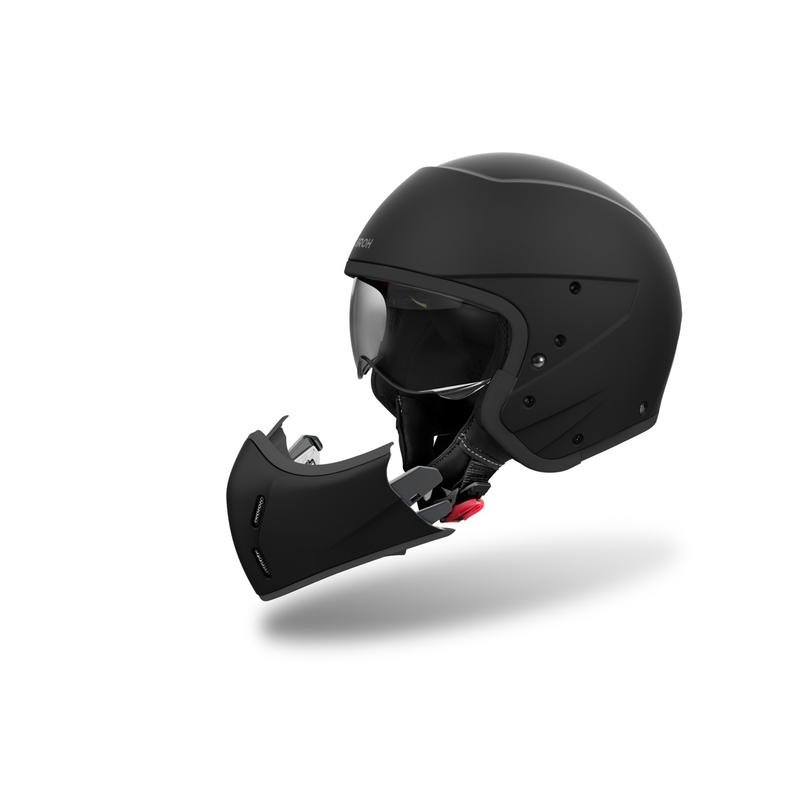 Casco Modular Moto Airoh J110 Color Negro Mate