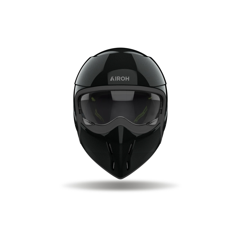 Casco Modular Moto Airoh J110 Color Negro Brillante