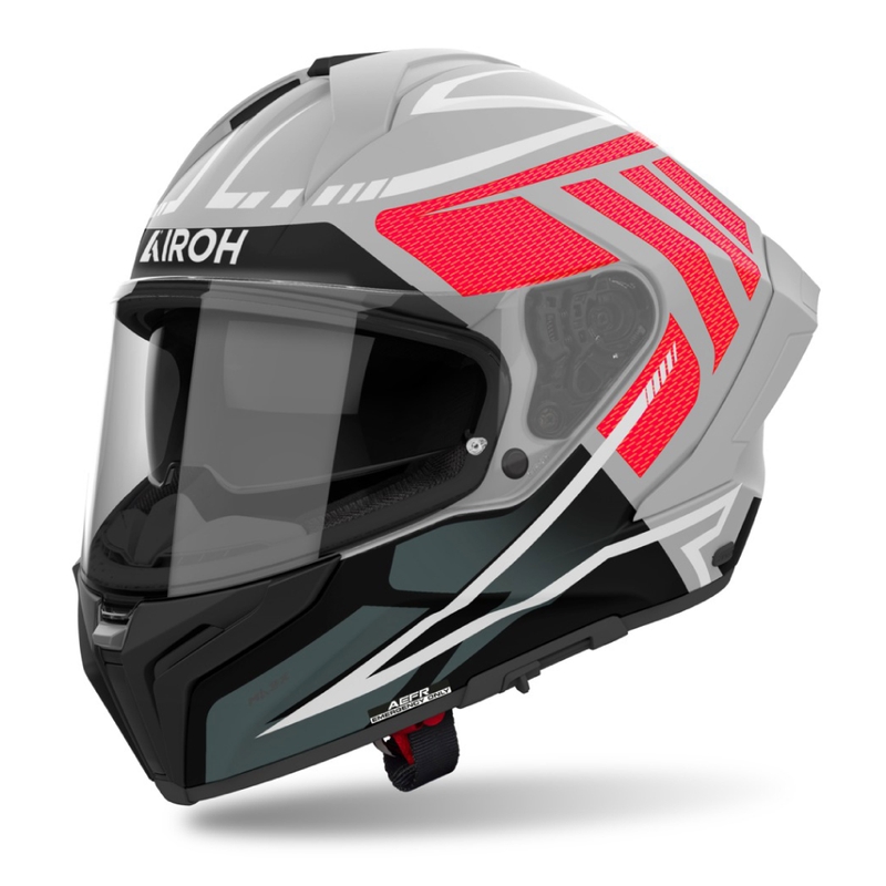 Casco integral de moto Airoh MATRYX Rider rojo mate