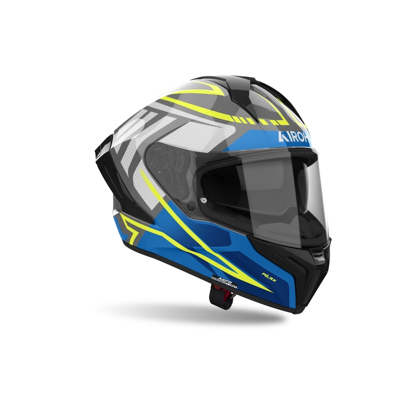 Casco integral de moto Airoh MATRYX Rider azul brillante