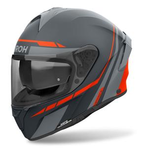 Casco integral de moto Airoh SPARK 2 Spinner naranja mate
