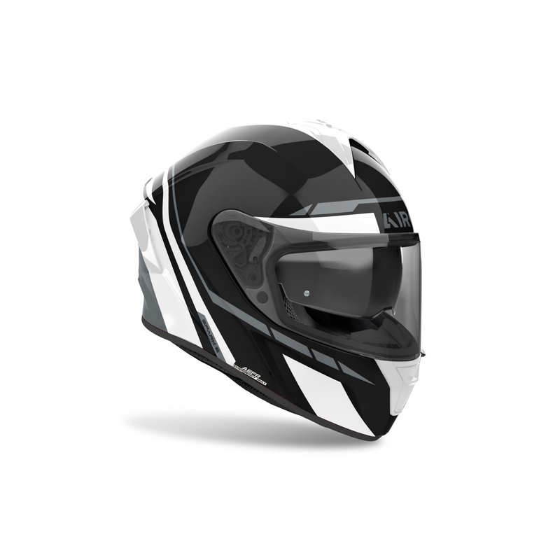 Casco integral de moto Airoh SPARK 2 Spinner blanco brillante