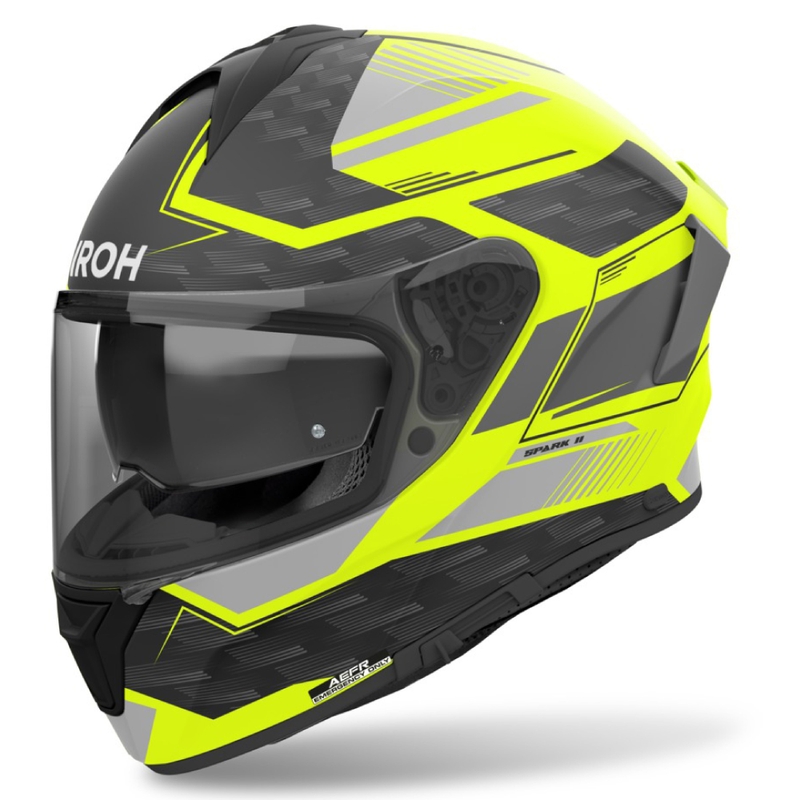 Casco integral de moto Airoh SPARK 2 Zenith amarillo mate