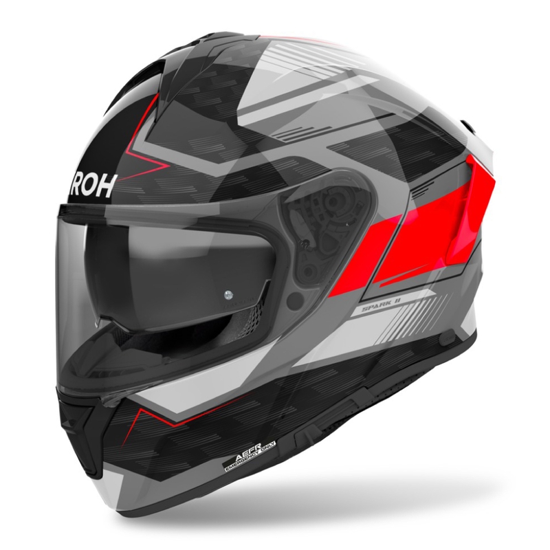 Casco integral de moto Airoh SPARK 2 Zenith rojo brillante